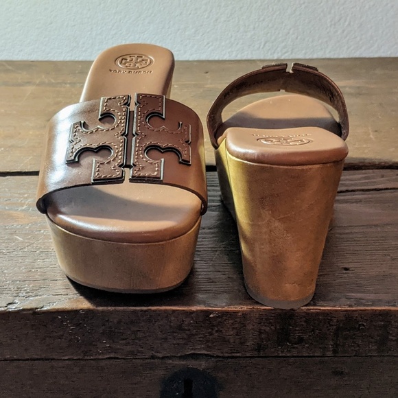 SOLD - TORI BURCH 'Ines' NIB - Wedge Sandals 5.5 - Picture 12 of 14